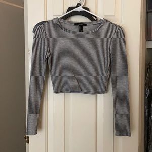 Striped crop top